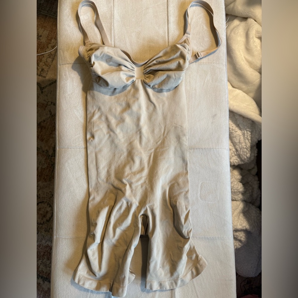 SKIMS Cream One Piece Bodysuit